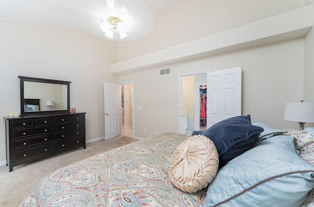 4497 Battles St, New Albany, OH 43054 - bedroom featuring carpet, baseboards, a walk in closet, and a closet