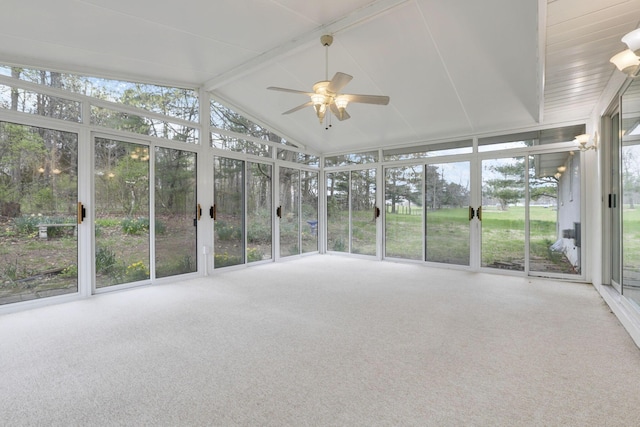 8015 Alspach Rd NW, Lancaster, OH 43130 - unfurnished sunroom with a ceiling fan