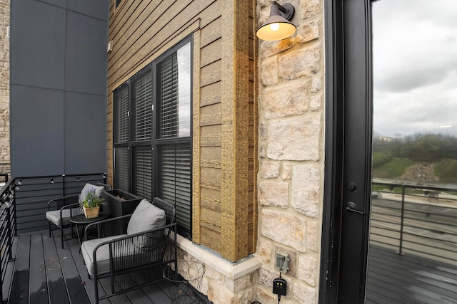 details with stone siding