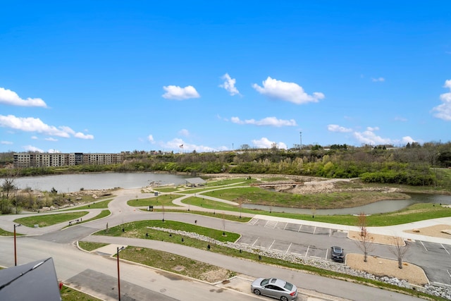 view of home's community featuring a water view
