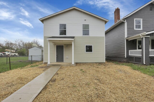 574 Koebel Ave, Columbus, OH 43207 - view of front of property with fence