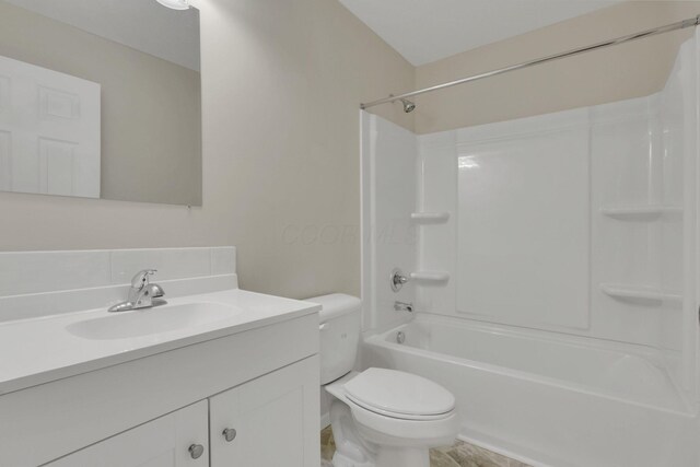 574 Koebel Ave, Columbus, OH 43207 - bathroom with toilet, vanity, and tub / shower combination