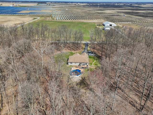 21100 Fleckinger Rd, West Mansfield, OH 43358 - drone / aerial view with a rural view