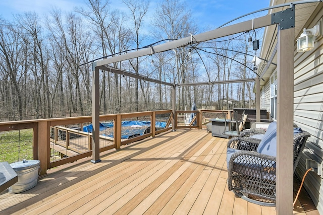 21100 Fleckinger Rd, West Mansfield, OH 43358 - view of wooden deck