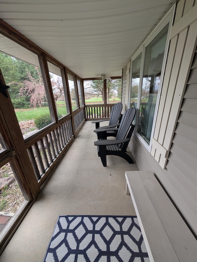 view of patio / terrace with a porch