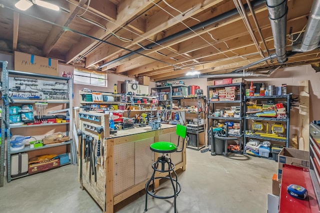 view of storage room