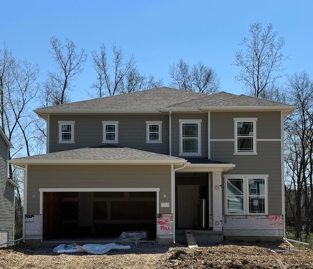 view of front of home with an attached garage