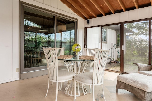 sunroom featuring plenty of natural light