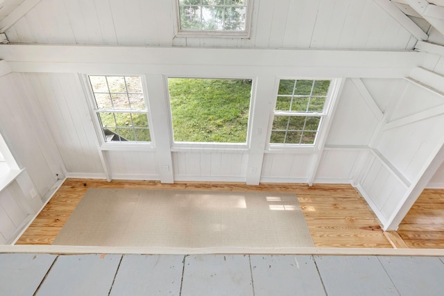13384 Orchard Is NE, Millersport, OH 43046 - additional living space featuring wood finished floors, lofted ceiling, and wooden walls