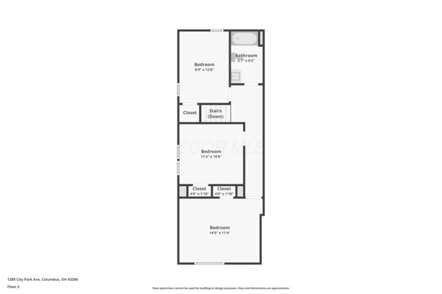 1287 City Park Ave, Columbus, OH 43206 - property floor plan