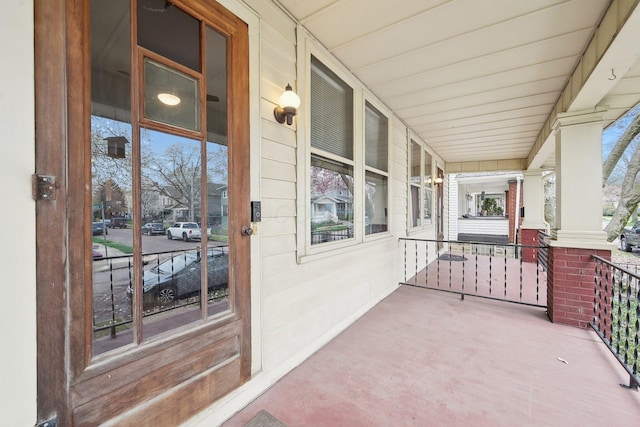 1287 City Park Ave, Columbus, OH 43206 - view of patio / terrace with covered porch