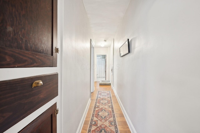 1287 City Park Ave, Columbus, OH 43206 - hallway with light wood-style floors and baseboards