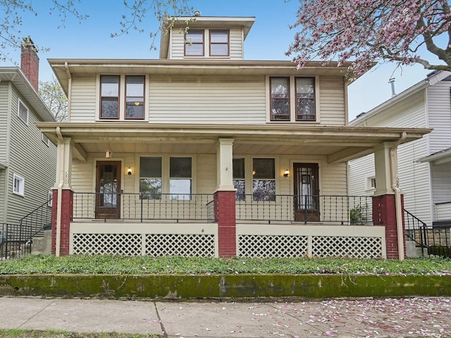 1287 City Park Ave, Columbus, OH 43206 - american foursquare style home featuring a porch