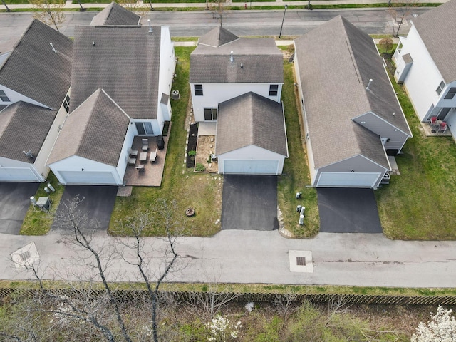 bird's eye view featuring a residential view