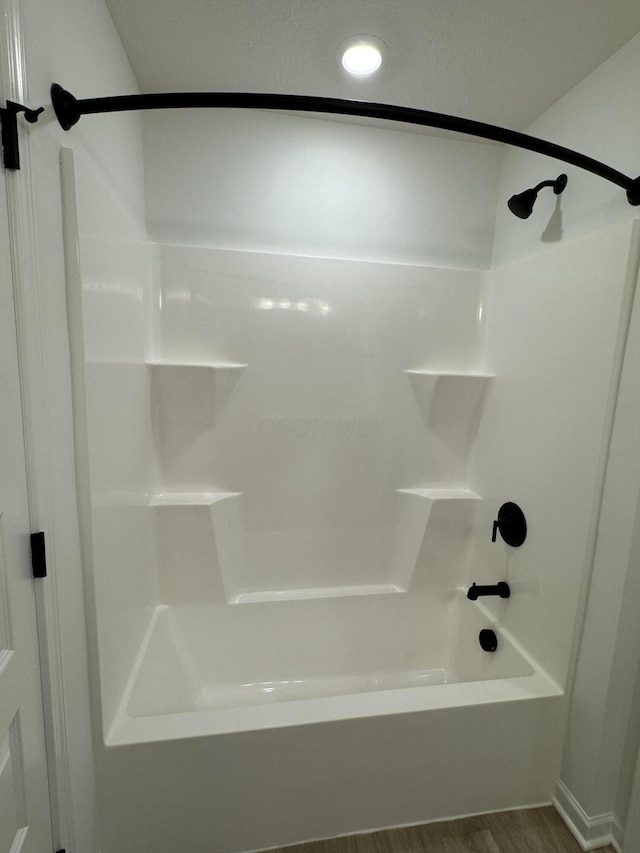 3441 Tender Ave Lot 7157, Powell, OH 43065 - full bathroom featuring bathing tub / shower combination, wood finished floors, and recessed lighting
