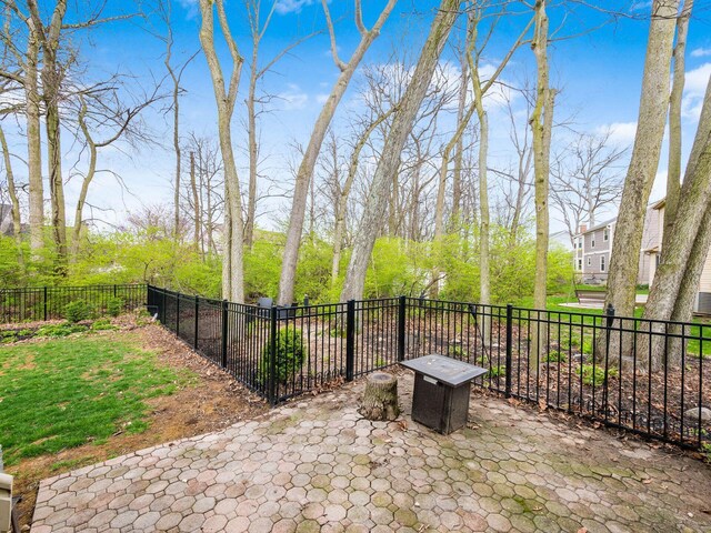 view of patio with fence