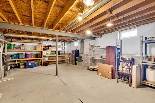 view of basement