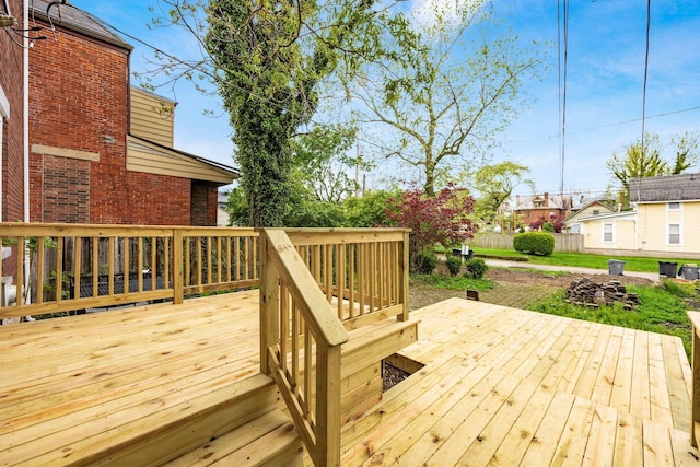1065-1067 Franklin Ave, Columbus, OH 43205 - view of wooden terrace
