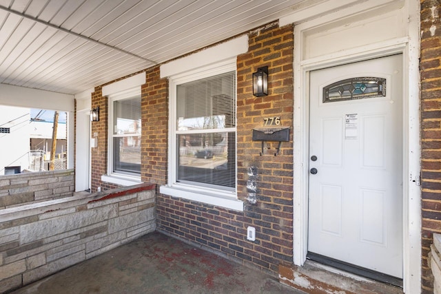 776 S 22nd St Unit 774, Columbus, OH 43206 - property entrance with brick siding and covered porch