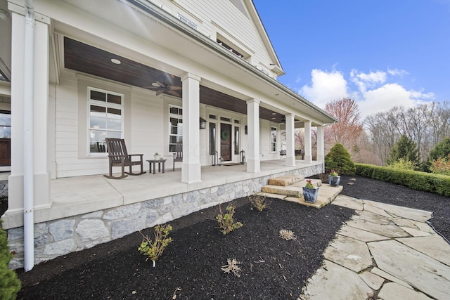 view of patio / terrace featuring a porch