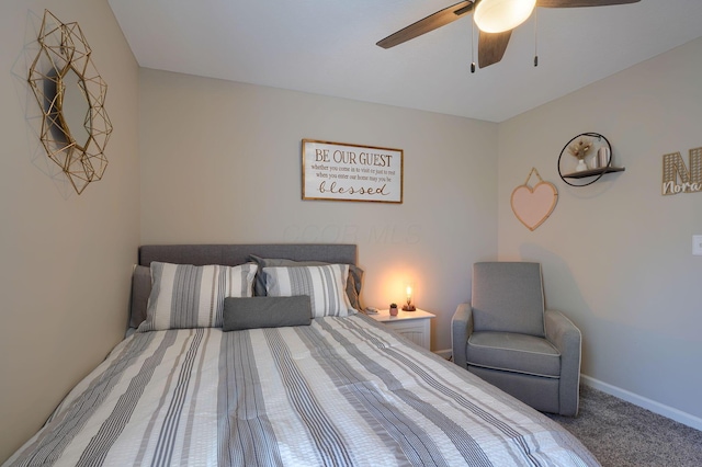 2655 Cross Creek Ave, Lancaster, OH 43130 - carpeted bedroom with ceiling fan and baseboards