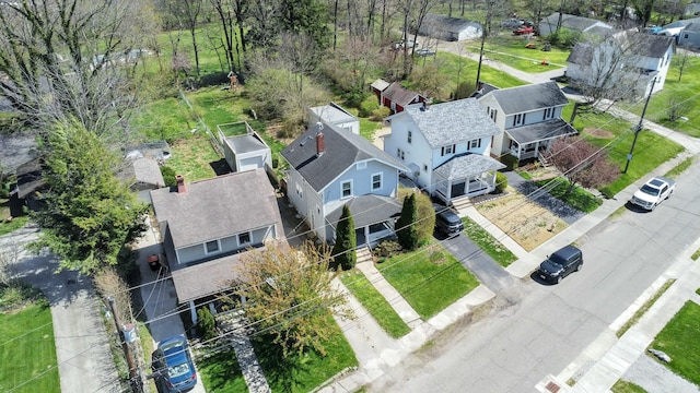 bird's eye view with a residential view