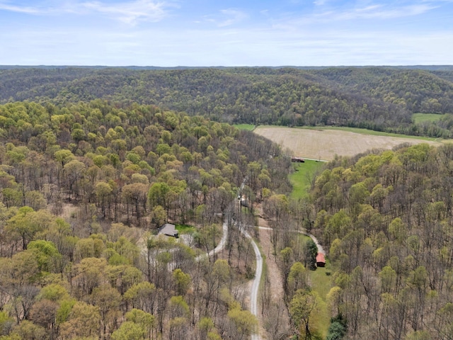 19990 Sowers Rd, Laurelville, OH 43135 - birds eye view of property with a forest view