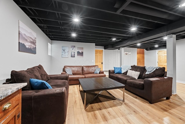 19990 Sowers Rd, Laurelville, OH 43135 - living area with light wood-style floors