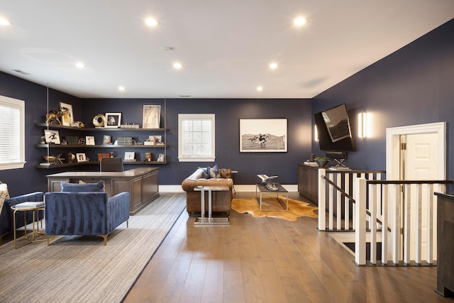 2 Albery Loop, New Albany, OH 43054 - interior space with baseboards, recessed lighting, and wood finished floors