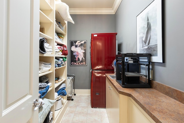 2 Albery Loop, New Albany, OH 43054 - walk in closet featuring light tile patterned flooring