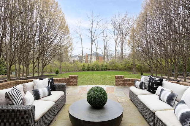 2 Albery Loop, New Albany, OH 43054 - view of patio / terrace featuring an outdoor hangout area