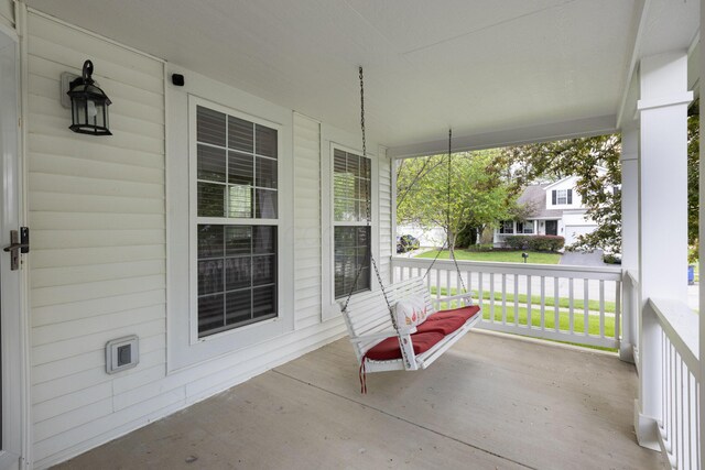 view of patio with covered porch