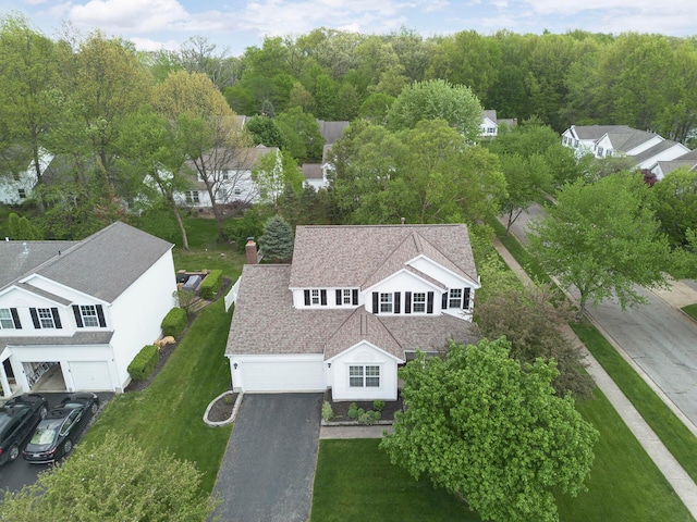 view from above of property