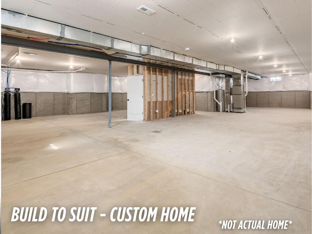 1736 Harvey Ln, Grove City, OH 43123 - unfinished below grade area with visible vents