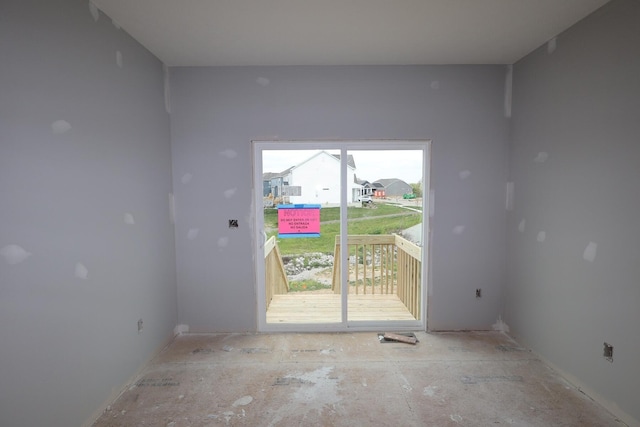 view of unfurnished room