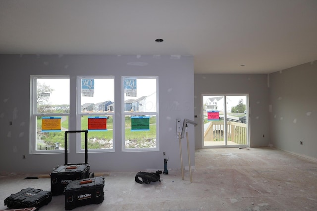 view of unfurnished living room