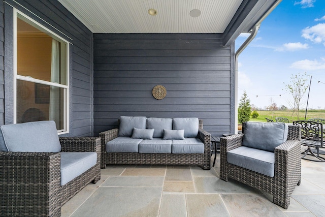 8688 Eliot Dr, Plain City, OH 43064 - view of patio / terrace featuring an outdoor living space