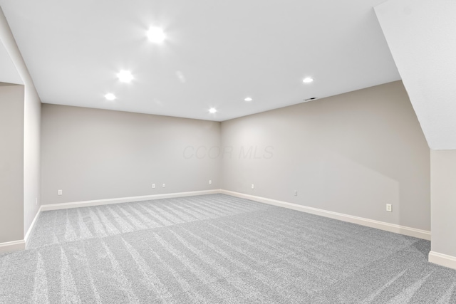 3697 Echo Pl, Powell, OH 43065 - interior space featuring recessed lighting, carpet flooring, and baseboards