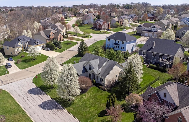 aerial view featuring a residential view
