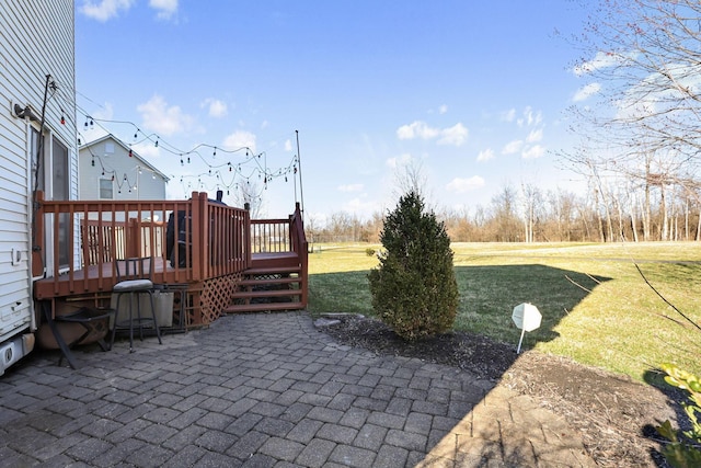 3528 Vintage Woods Dr, Hilliard, OH 43026 - view of patio featuring a wooden deck