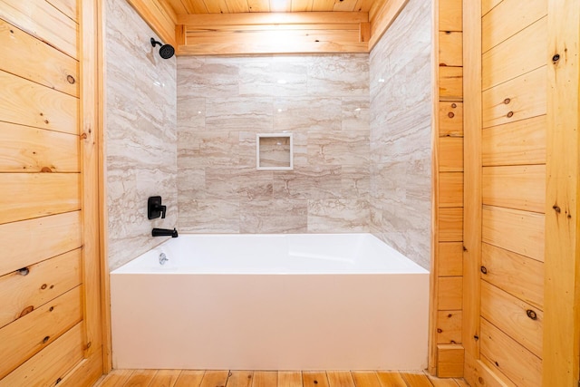 full bath featuring shower / bathtub combination