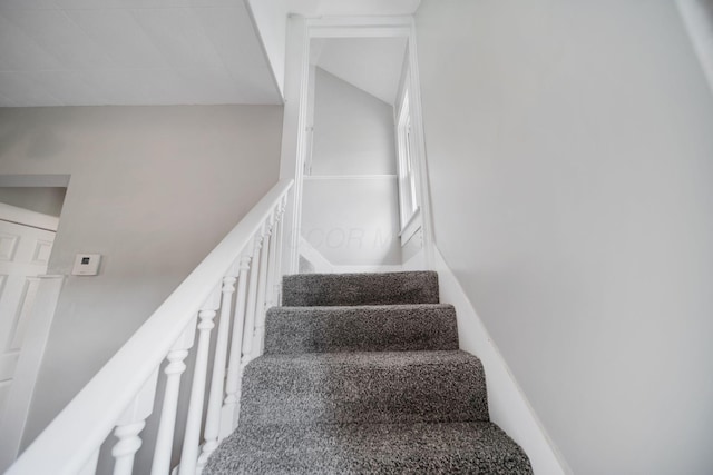 view of stairway