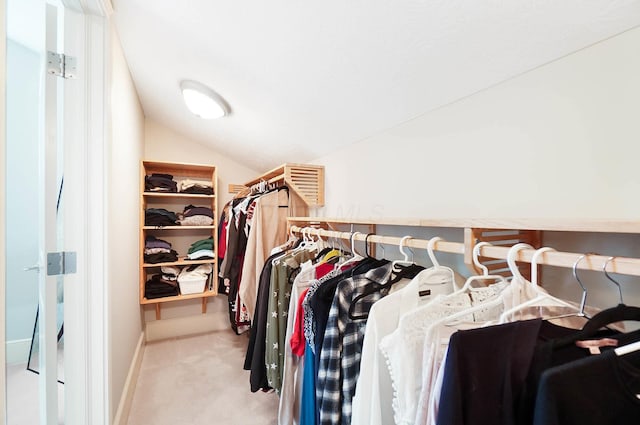 6795 Macneil Dr, Dublin, OH 43017 - walk in closet with carpet flooring and vaulted ceiling