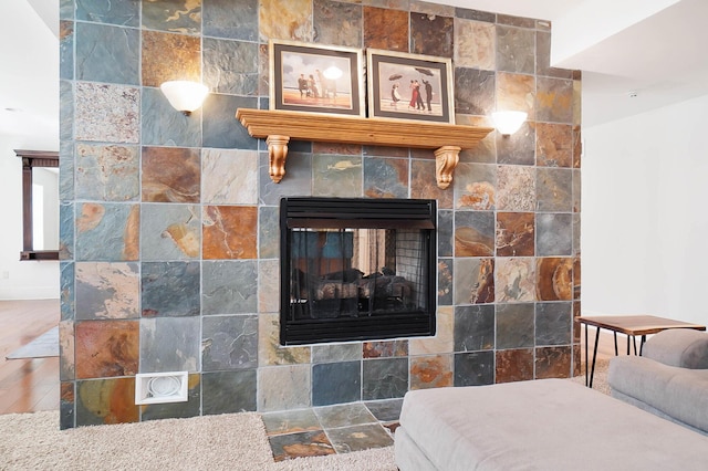 6795 Macneil Dr, Dublin, OH 43017 - details featuring a fireplace
