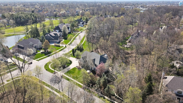 6795 Macneil Dr, Dublin, OH 43017 - aerial view featuring a residential view and a water view