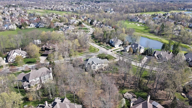 6795 Macneil Dr, Dublin, OH 43017 - bird's eye view featuring a water view and a residential view