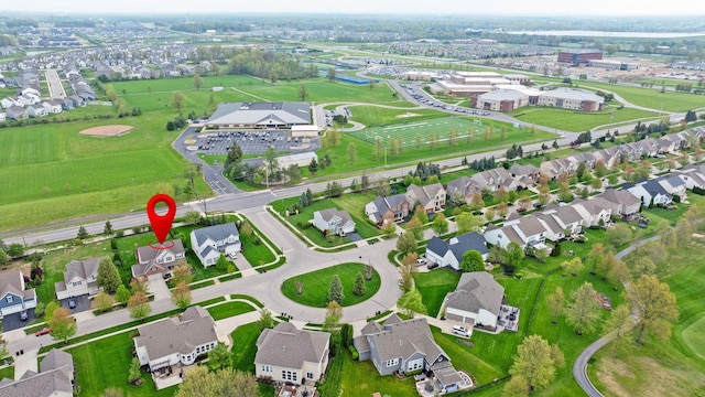 birds eye view of property featuring a residential view