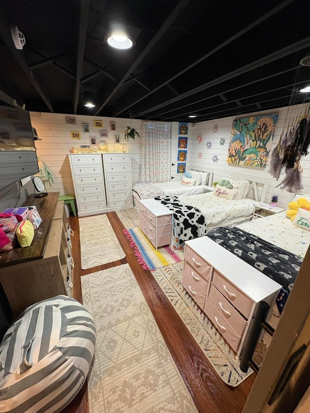 interior space featuring wood finished floors