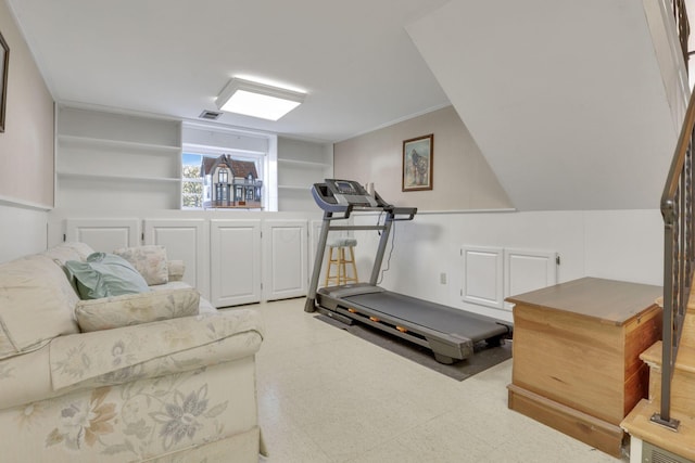 6693 Red Coach Ln, Reynoldsburg, OH 43068 - workout room with tile patterned floors and visible vents