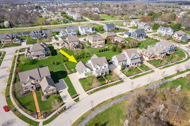 7251 Wilton Chase St, Dublin, OH 43017 - bird's eye view featuring a residential view